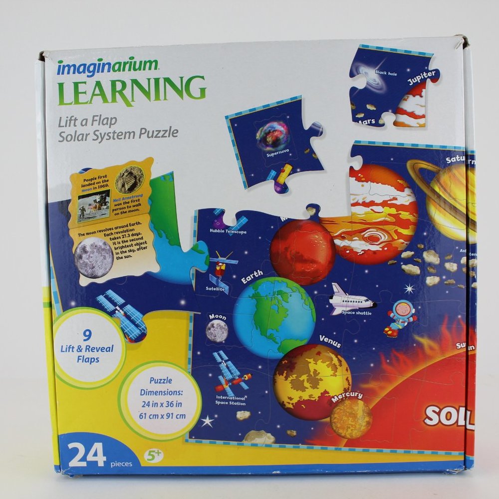 Imaginarium Learning Lift A Flap Solar System JUMBO Puzzle Toys R Us Complete